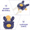 1Pair Kids Training Helper Chopsticks Blue ABS for Early Learning 8