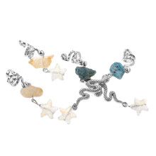 4St Metalen Crystal Dreadlock Sieraden Voor Vrouwen Multi Kleur Ringen