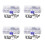 4Sets Metal Sewing Machine Replacement Screws with Bobbin Case Spring 4