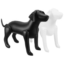 8Pcs Self Standing Inflatable Dog Models PVC for Pet Shop Display