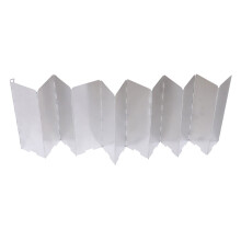 3Pcs Portable Folding Stove Windscreen Silver for Outdoor Bbq Camping