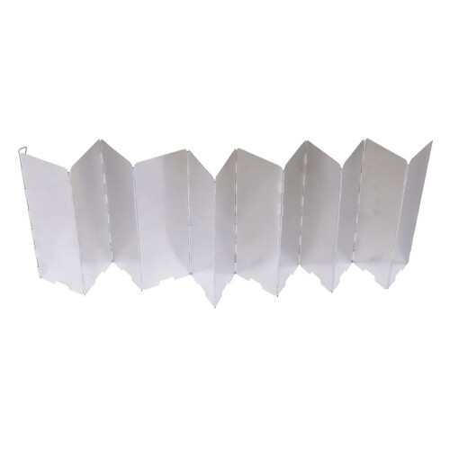3Pcs Portable Folding Stove Windscreen Silver for Outdoor Bbq Camping