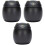 3Pcs Ceramic Pet Urns Black Durable Dog Cat Cremation Ashes Container 3