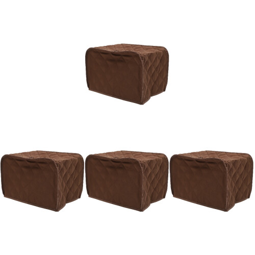 4Pcs Soft Brown Toaster Dirtproof Cover for Bread Maker Protection 1