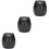 3Pcs Ceramic Pet Urns Black Durable Dog Cat Cremation Ashes Container 5