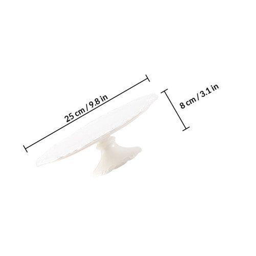1Pc White Ceramic Cake Display Rack Decorative Baking Stand for Party 1
