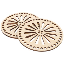 10Pcs Beige Wood Bag Bottom Shaper Durable DIY Base for Handmade Bags