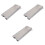 3Pcs Portable Folding Stove Windscreen Silver for Outdoor Bbq Camping 3