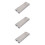 3Pcs Portable Folding Stove Windscreen Silver for Outdoor Bbq Camping 8