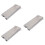 3Pcs Portable Folding Stove Windscreen Silver for Outdoor Bbq Camping 7