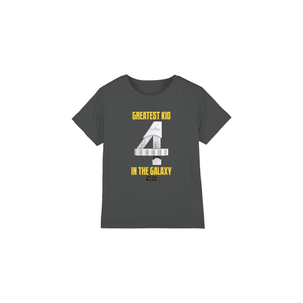 Star Wars (5-6 Years, Charcoal) Childrens/Kids Greatest Kid Stormtrooper T-Shirt
