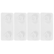 8Pairs White Iron Pegboard Connectors for Home Storage Workshop DIY