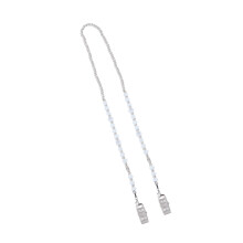 1Pc White Beaded Creative Face Mask Chain Eyeglasses Rope with Clip