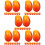 150Pcs Foam Mini Artificial Mangos Red for Table Decor 9