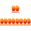 150Pcs Foam Mini Artificial Mangos Red for Table Decor 6