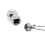 2Pcs Silver Infant Necklace with Gourd Keepsake Pendant for Babies 1