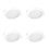 4Pcs White Ceramic Double Handle Baking Dishes for Home and Restaurant 5
