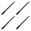 4Pcs Portable Floor Jack Handle Replacement Non-Slip Black Steel 10