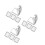 12Pcs Black Plastic Waterproof Power Switch and Socket Cover Adhesive 5