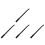 4Pcs Portable Floor Jack Handle Replacement Non-Slip Black Steel 8