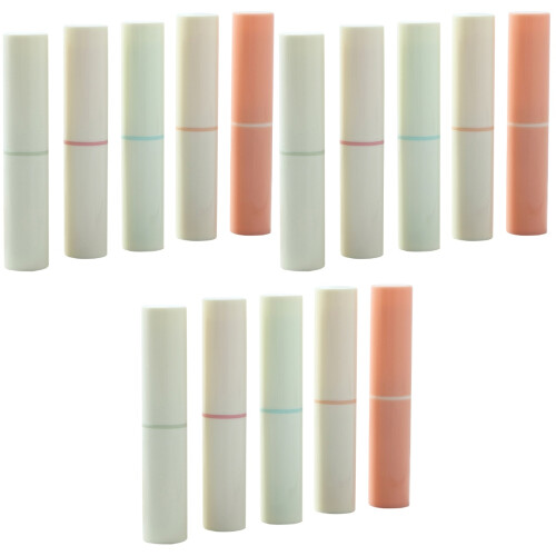 15Pcs Plastic Lip Balm Tubes for Lipstick Storage Assorted 2