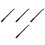 4Pcs Portable Floor Jack Handle Replacement Non-Slip Black Steel 6