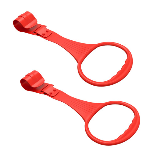 10Pcs Playpen Pull Up Rings Safe Plastic Baby Walking Helper Red 1