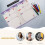 Cahier De Planification Violet Multifonction En Solide 5