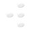 4Pcs White Ceramic Double Handle Baking Dishes for Home and Restaurant 8