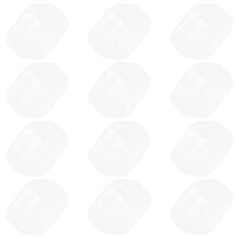 24Pcs Clear Mini Rectangular Storage Boxes White Plastic Organizer