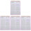 4Pcs Efficient Pink Gradebook Planner Notepad for Homeschool Use 4