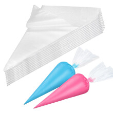100 Pcs Disposable Piping Bags 12 Inches Medium--Piping Bags,Icing Bags,Cake Decorating Bags Icing Piping Bag,Disposable Icing Piping Bags,Strong Ici