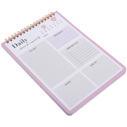 4Pcs Efficient Pink Gradebook Planner Notepad for Homeschool Use 1