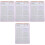 4Pcs Efficient Pink Gradebook Planner Notepad for Homeschool Use 5