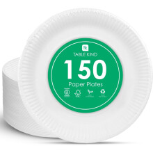 Talking Tables Table Kind 150 x Disposable White Paper Plates 22cm