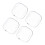 8Pcs Clear Tpu Watch Shells Lightweight Protective Case for Smartwatch 1