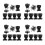 24Pcs Metal Duckbilled Toggle Latch Lock for Home Use 6