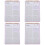 4Pcs Efficient Pink Gradebook Planner Notepad for Homeschool Use 7