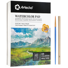 Artecho Watercolour Paper A4 Pad 40 Sheets with