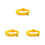 3Pcs Durable Yellow Bell Collar for Small Dogs Adjustable Design 4