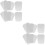 8Pairs Plastic Boot Support for Women Men Reusable Boot Shape Holders 8