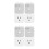4Pcs Appliance Power Protection Socket Multi Color Voltage Stabilizer 8