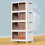 SavvyStor Storage Boxes with Lid - 4-Tier Plastic Storage Drawers 1