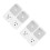 4Pcs Appliance Power Protection Socket Multi Color Voltage Stabilizer 4