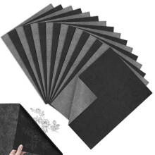 50 Sheets Transfer Paper, Carbon Paper for Tracing, Black Graphite Transfer Paper for Copy Paper Wood Canvas Artist Lettering Sketching