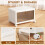 SavvyStor Storage Boxes with Lid - 4-Tier Plastic Storage Drawers 6
