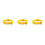 3Pcs Durable Yellow Bell Collar for Small Dogs Adjustable Design 5