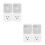 4Pcs Appliance Power Protection Socket Multi Color Voltage Stabilizer 7