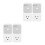4Pcs Appliance Power Protection Socket Multi Color Voltage Stabilizer 9