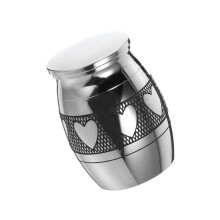 4Pcs Silver Stainless Steel Pet Urn Cremation Ash Storage Jar Durable